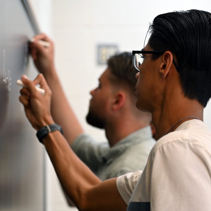 Methodist University students studying