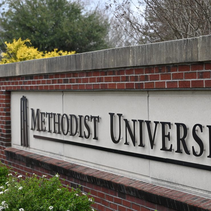 Methodist University sign