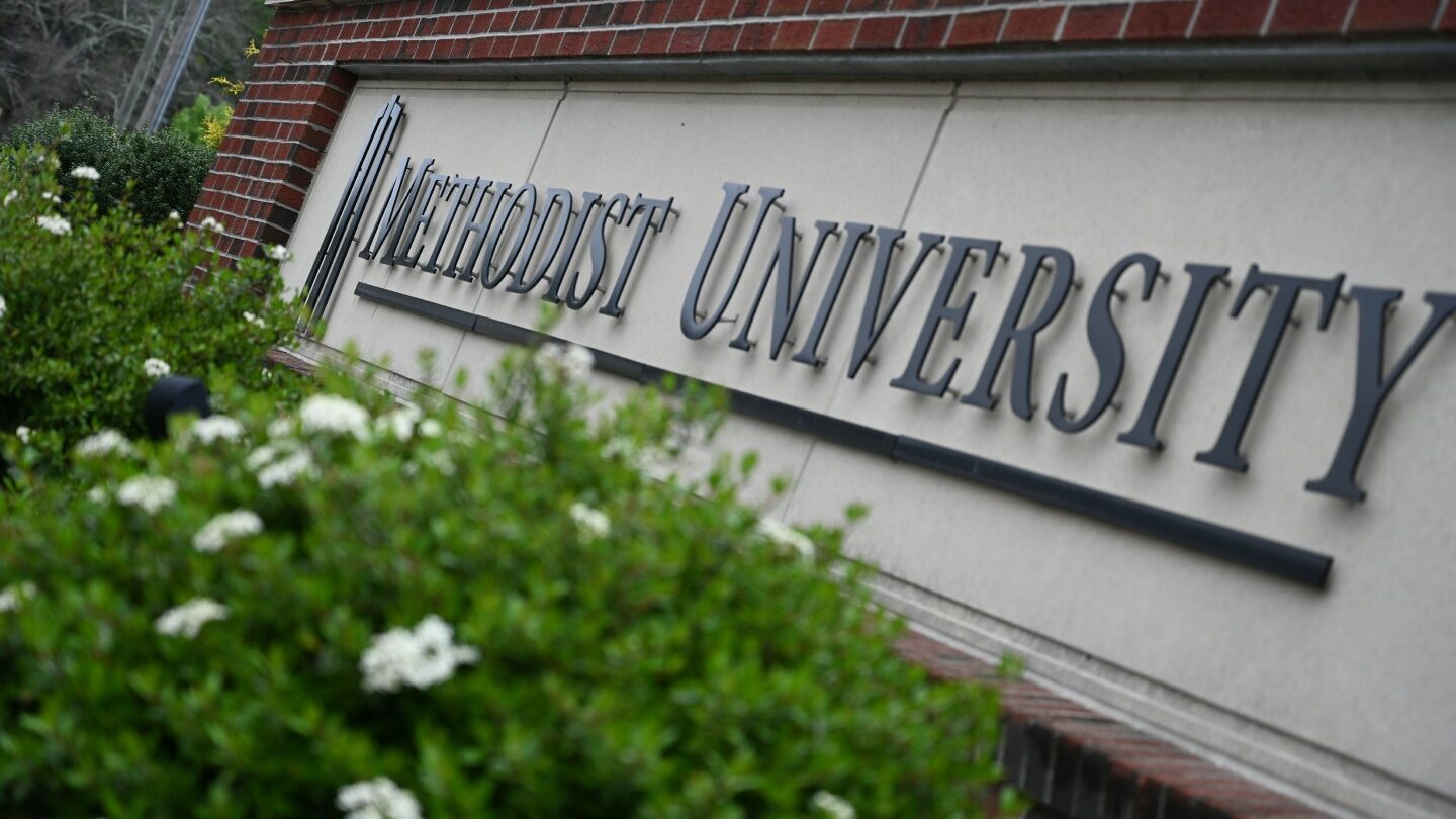 Methodist University sign