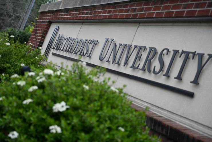 Methodist University sign