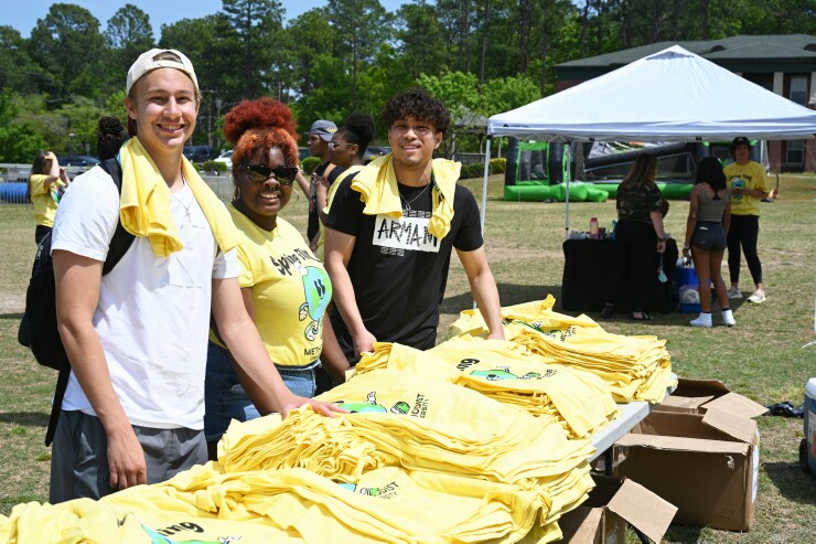 Students enjoy the Spring Fling event