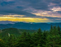 Crepuscular Rays at Mount Mitchell