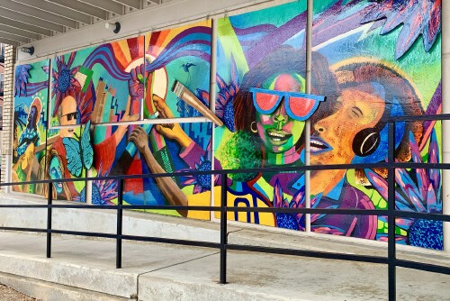 Mural at the Fayetteville Arts Council