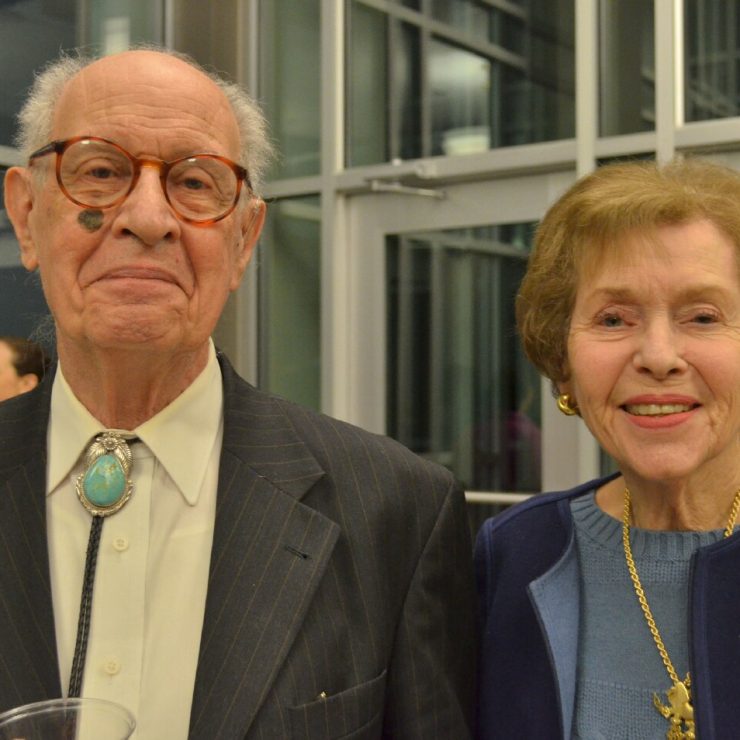 2017 Union-Zukowski speaker Gerhard Weinberg with Trustee Emeritus Terri Union