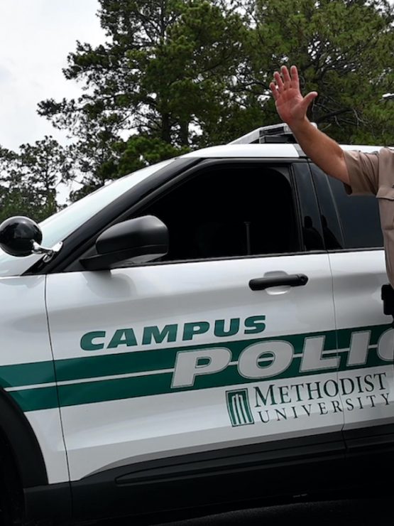 Campus police officer at Methodist University