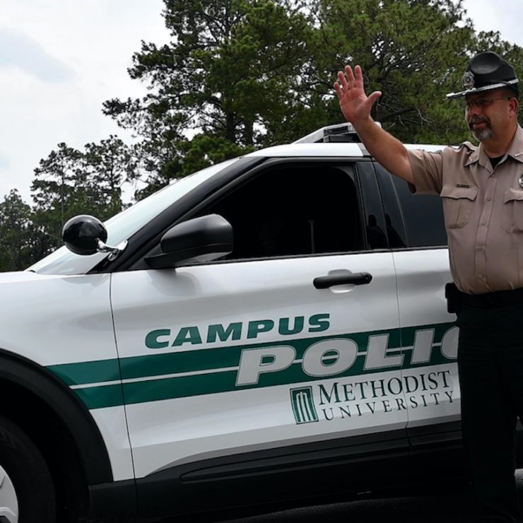 Campus police officer at Methodist University