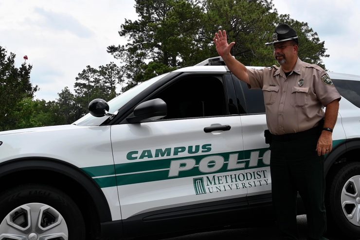 Campus police officer at Methodist University