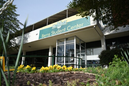 Exterior of the east side of Berns Student Center