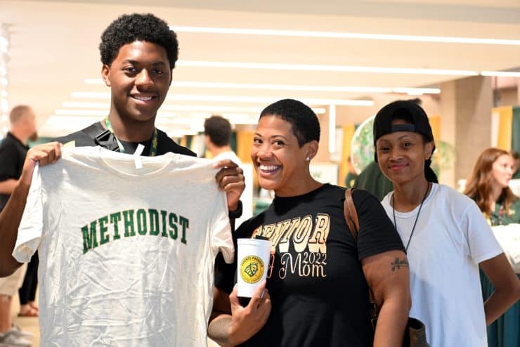 Family during Methodist University's New Student Orientation