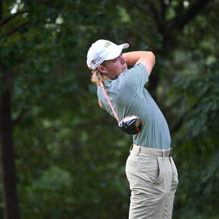 Student golfer during Methodist University's PGA Golf Summer Experience camp