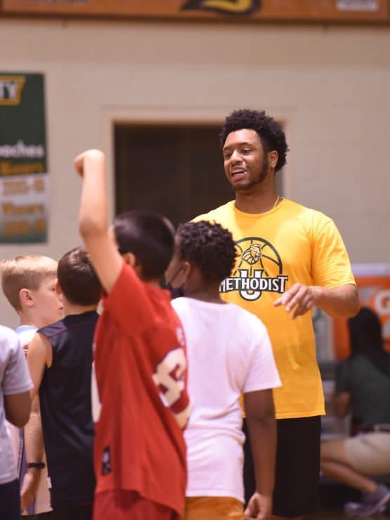 Boys basketball camp at Methodist University