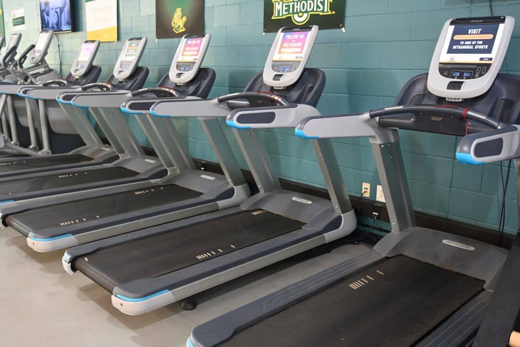 Treadmills at Nimocks Fitness Center at Methodist University