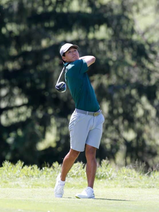 Methodist University men's golf player Andre Chi