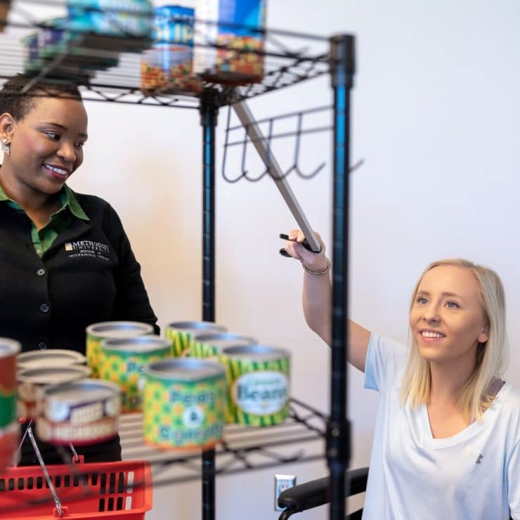 Occupational Therapy students learning to assist others