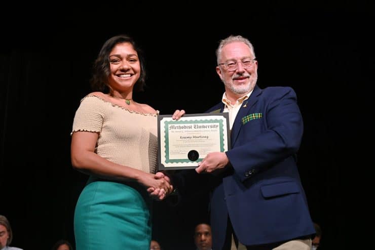 Kesimy Martinez & Professor Mark Regensburger