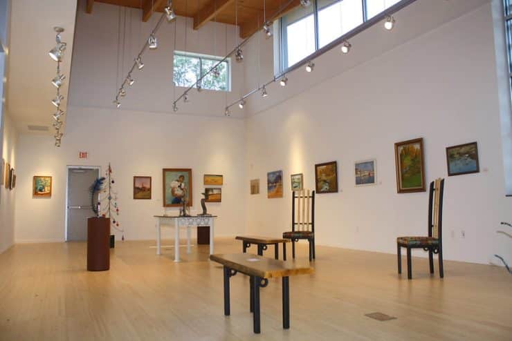 Interior photo of the David McCune Gallery