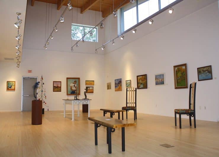 Interior photo of the David McCune Gallery