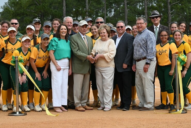 Price Family, with President Wearden and the Monarch Softball Team