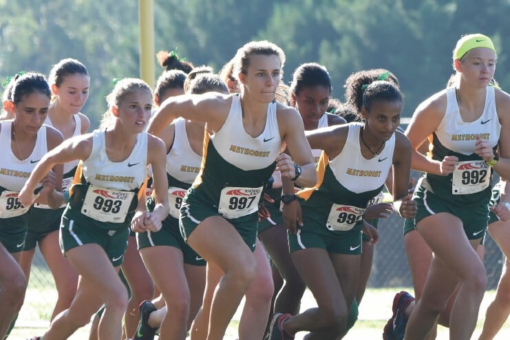 Lindsey Pritchard (No. 997) competes in the 2018 Monarch Classic. She finished first, and teammate Makala Lawler (No. 993) finished second.