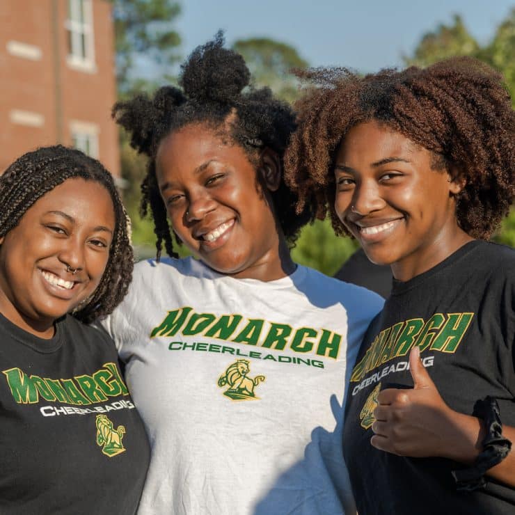 Students near North Hall