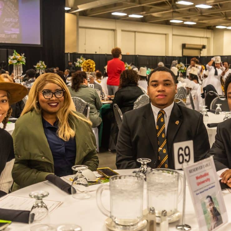 Methodist University students at MLK Brunch