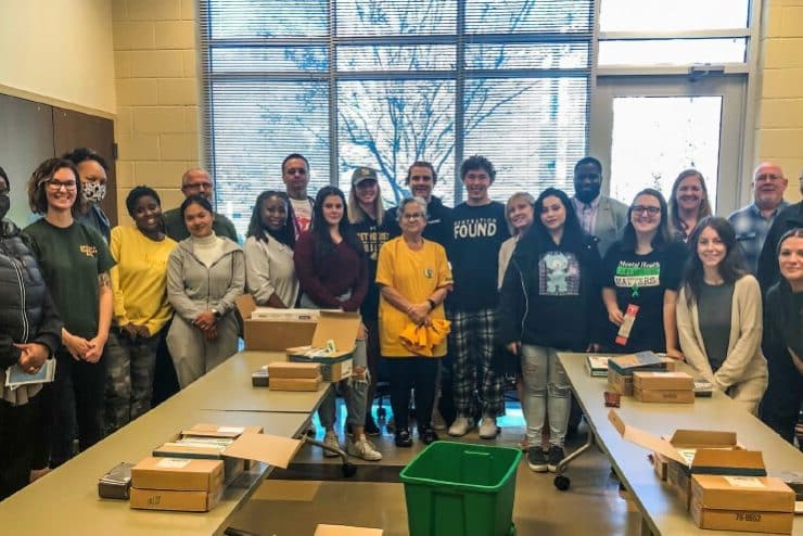 Volunteers who packed Narcan kits for Roaring 4 Recovery
