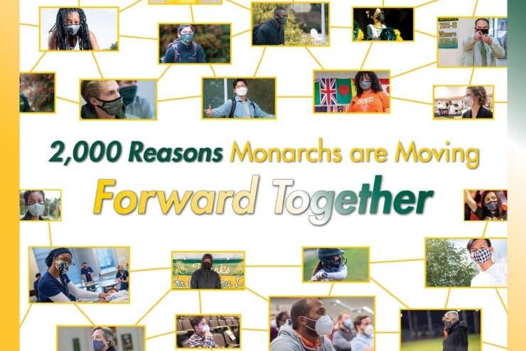 Students, faculty and staff celebrate 2,000 Reasons Monarchs are Moving Forward Together