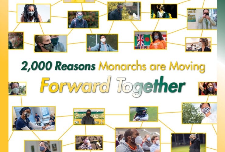Students, faculty and staff celebrate 2,000 Reasons Monarchs are Moving Forward Together