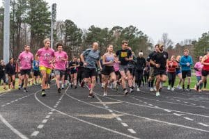 Dozens of community members participated in MU's Play4Kay 5K on Saturday.