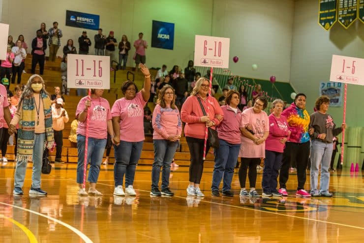 Methodist University honors more than a dozen women who have survived cancer during its annual Play4Kay event.