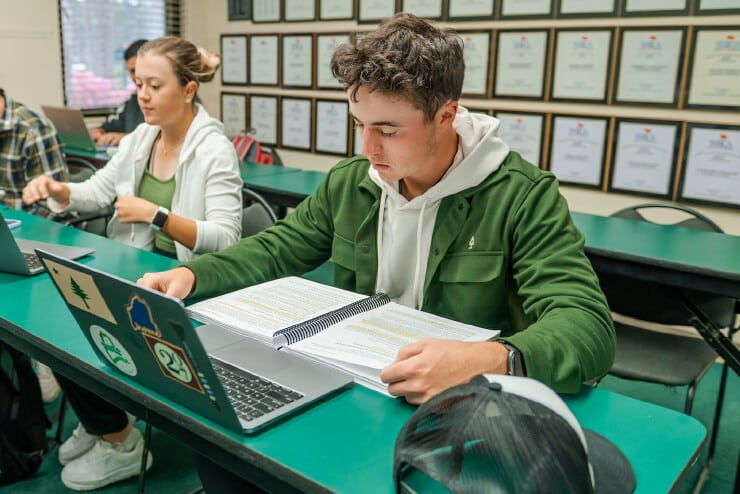 Students in a PGA Golf Management Class