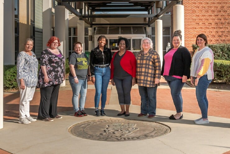 Melissa Cannon, Charity Lemons, Victoria Gettleman, Tri'Near Young, Tracey Sherrod, Arleen Fields, Apryl Rosser & Jennifer Taft