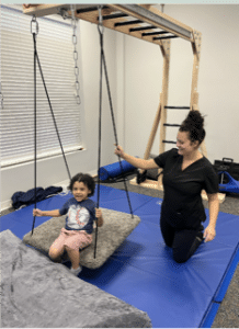 An occupational therapy student at a fieldwork placement