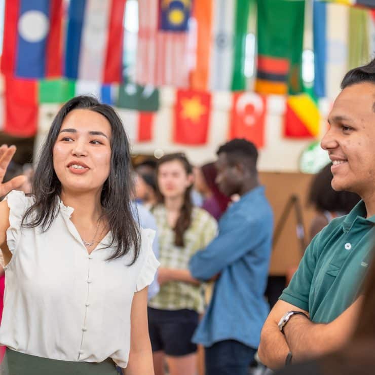Students present to one another during Methodist University's CRC Symposium.
