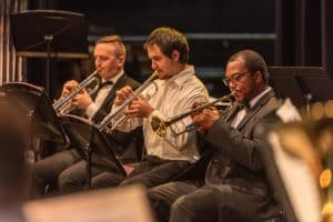 Fayetteville Symphonic Band trumpet players