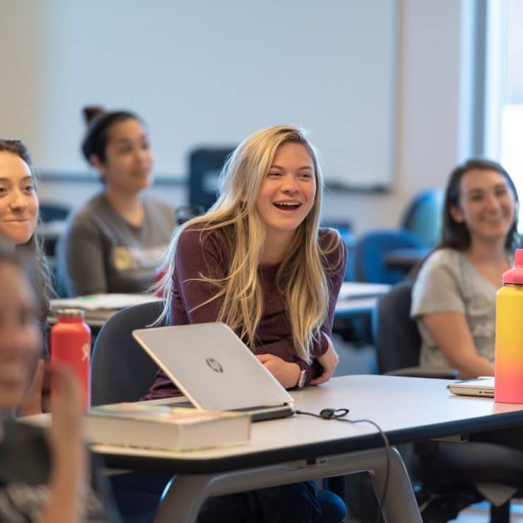 Students enjoying an Occupational Therapy class