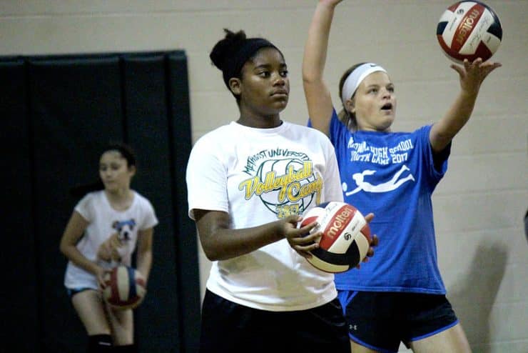 Volleyball Camp participants