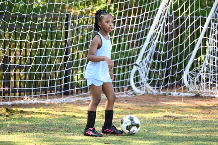 Girls Soccer Camp participant