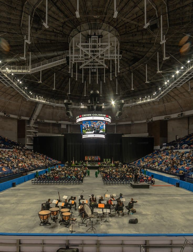 Commencement at Crown Coliseum