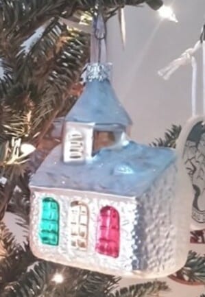 Church Christmas ornament