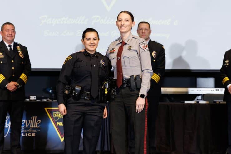 Methodist University graduate Bertha Llamas graduates and becomes a Fayetteville Police officer.