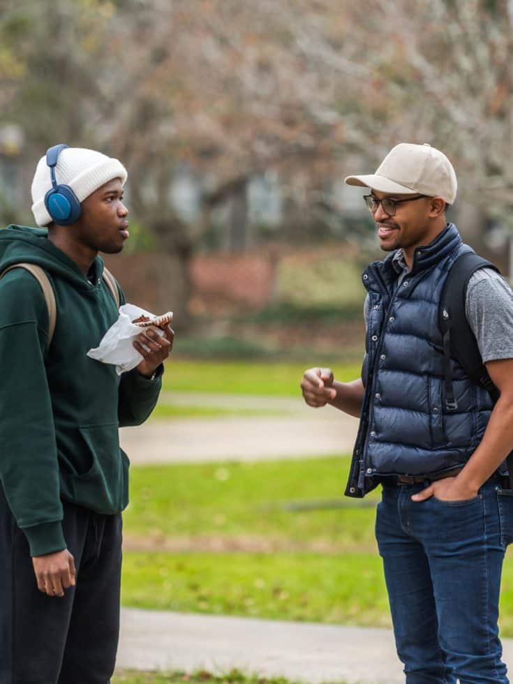 Students on campus