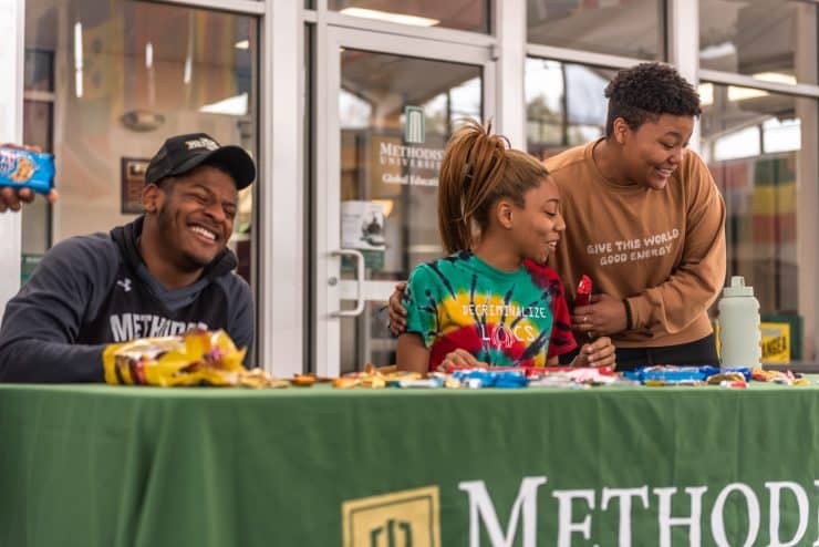 Black Student Union students at Methodist University