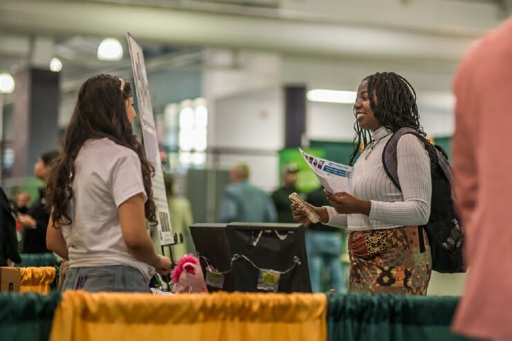 A student at connections day