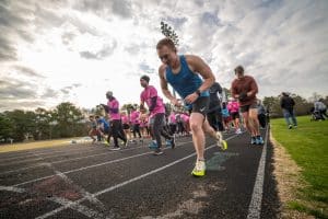 Runners at Methodist University's Play4Kay 5K