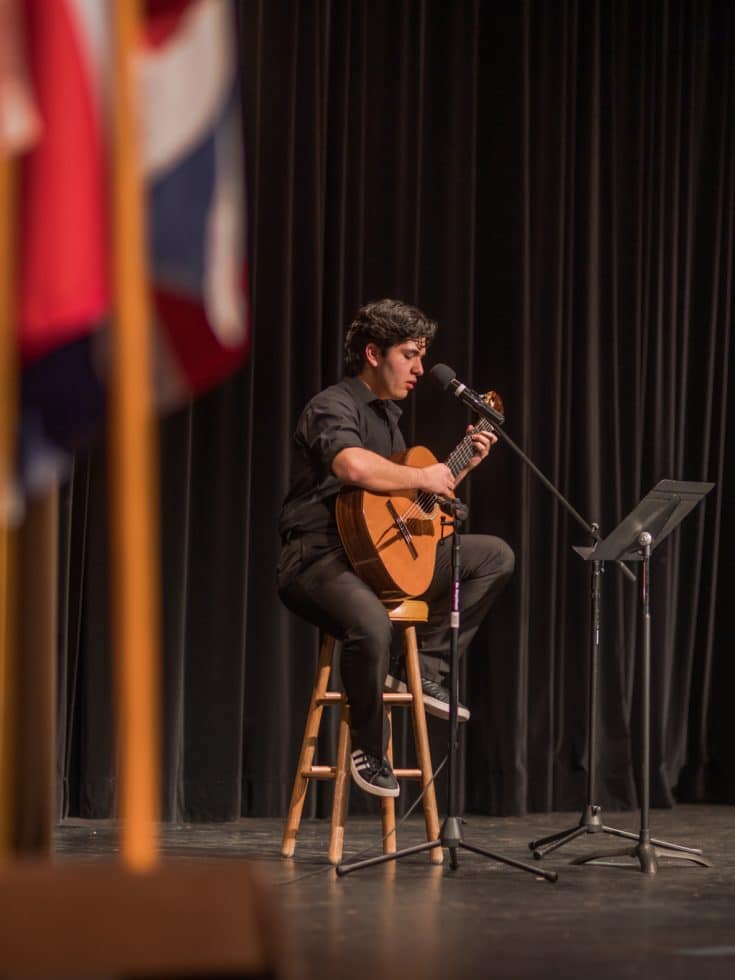 Students performing in Pangea 2024