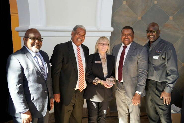 Donna Pelham, Fayetteville Mayor Mitch Colvin and others