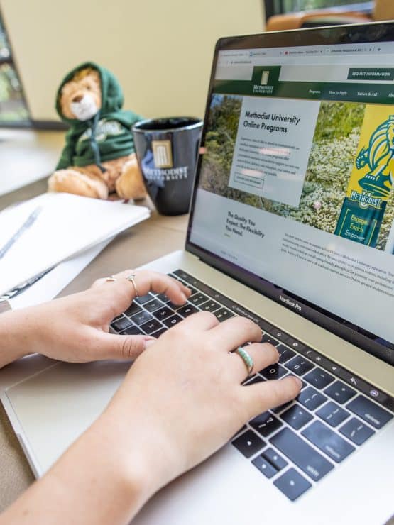 Online Methodist University laptop