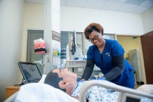 Nursing Student in the Simulation Hospital