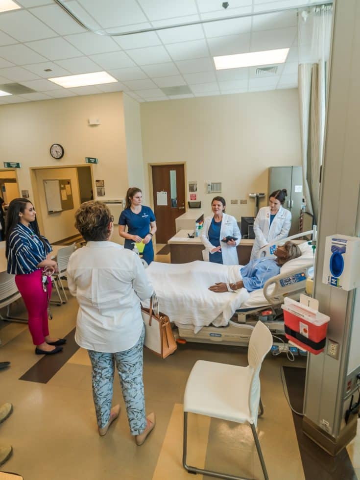 Guests tour the Chaffin Building during the Nursing 10th anniversary celebration